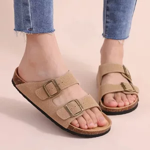 sandals, slippers, cork sandals, flat slippers, cork slippers, non slip slippers, non slip sandals